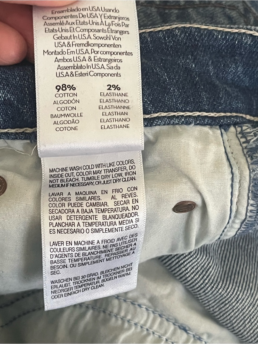 Mother Superior High Waisted Rider Skimp Jeans, Cowboys Don't Cry Size 28 Casual - Picture 7 of 10